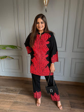Kashmiri embroided woollen co-ord set (Maple)